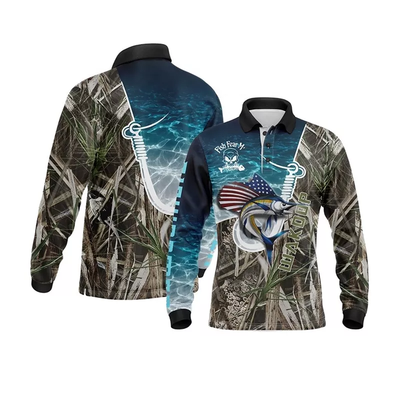 Sublimated ماہی گیری شرٹس